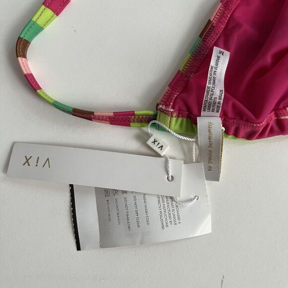ViX by Paula Hermanny ELLE LONG TRI Stripe Bikini Top M NWT - Picture 3 of 3